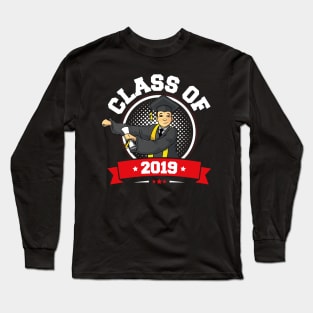 Flossing Graduation Class Of 2019 Men Funny Long Sleeve T-Shirt